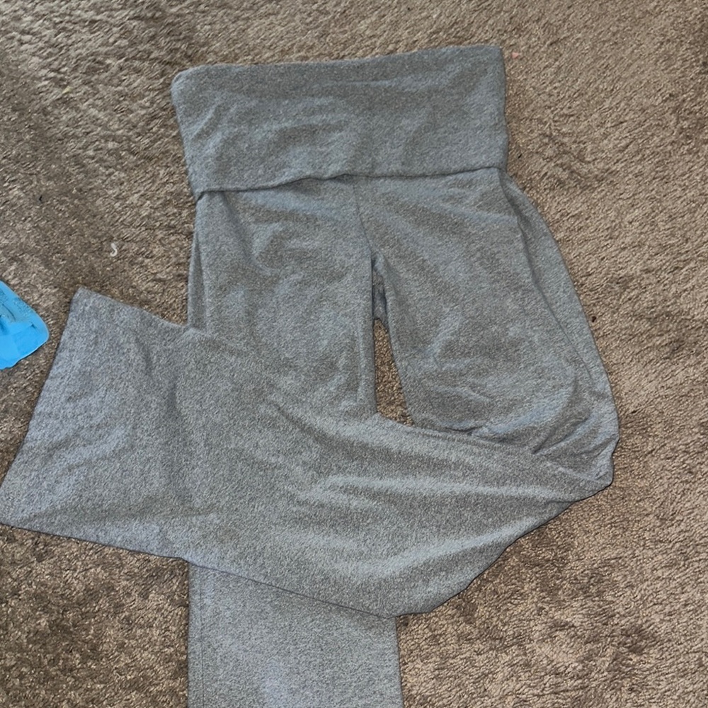 SHEIN Gray High-Waisted fold over Leggings never been worn